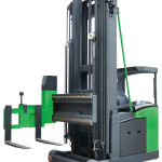 Empilhadeira Elétrica Compacta Tri-Lateral Tripulada Sentado