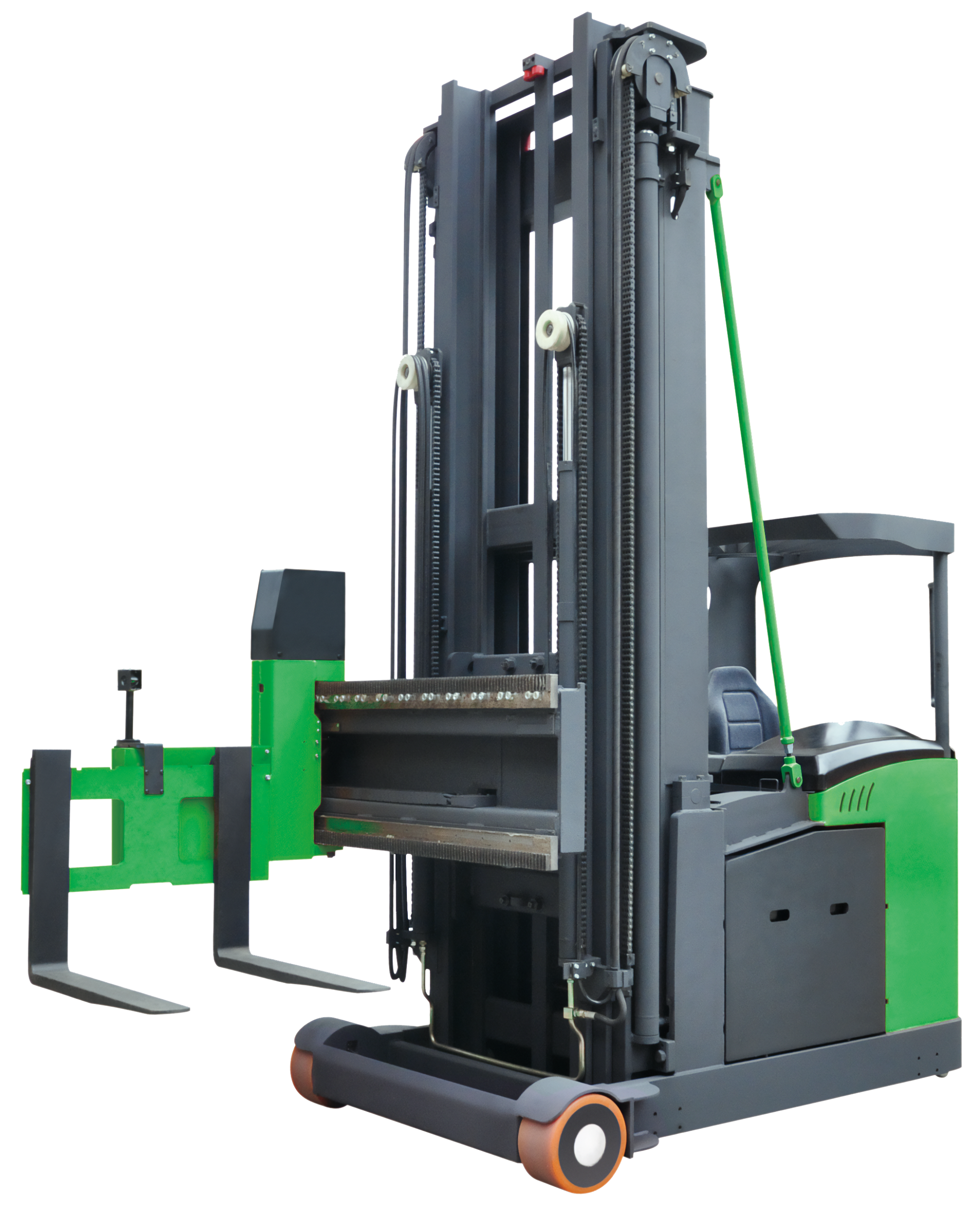 Empilhadeira Elétrica Comp. Freedom 1,5T Tri-Lateral - Tripulado Sentado