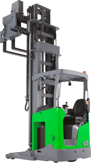 Empilhadeira Elétrica Freedom Tri-Lateral Tripulado Sentado