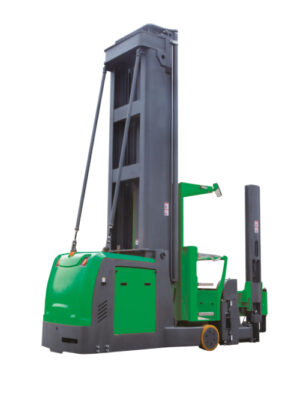 Empilhadeira Elétrica Tri-Lateral Operador Elevado