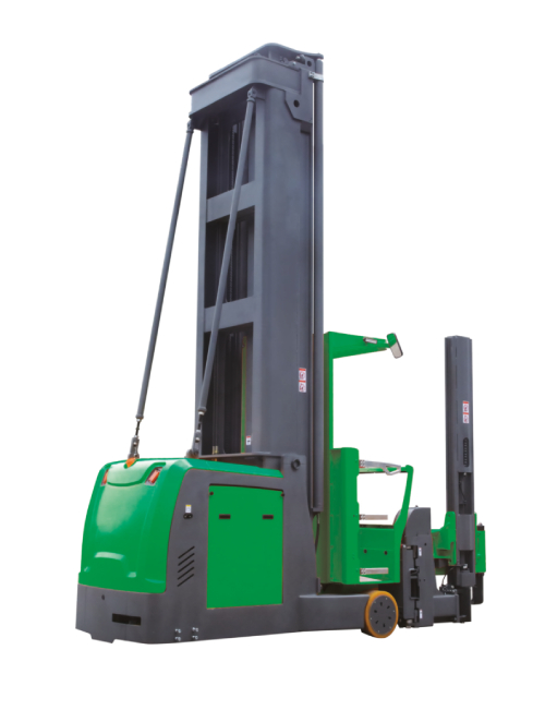 Empilhadeira Elétrica Tri-Lateral Operador Elevado